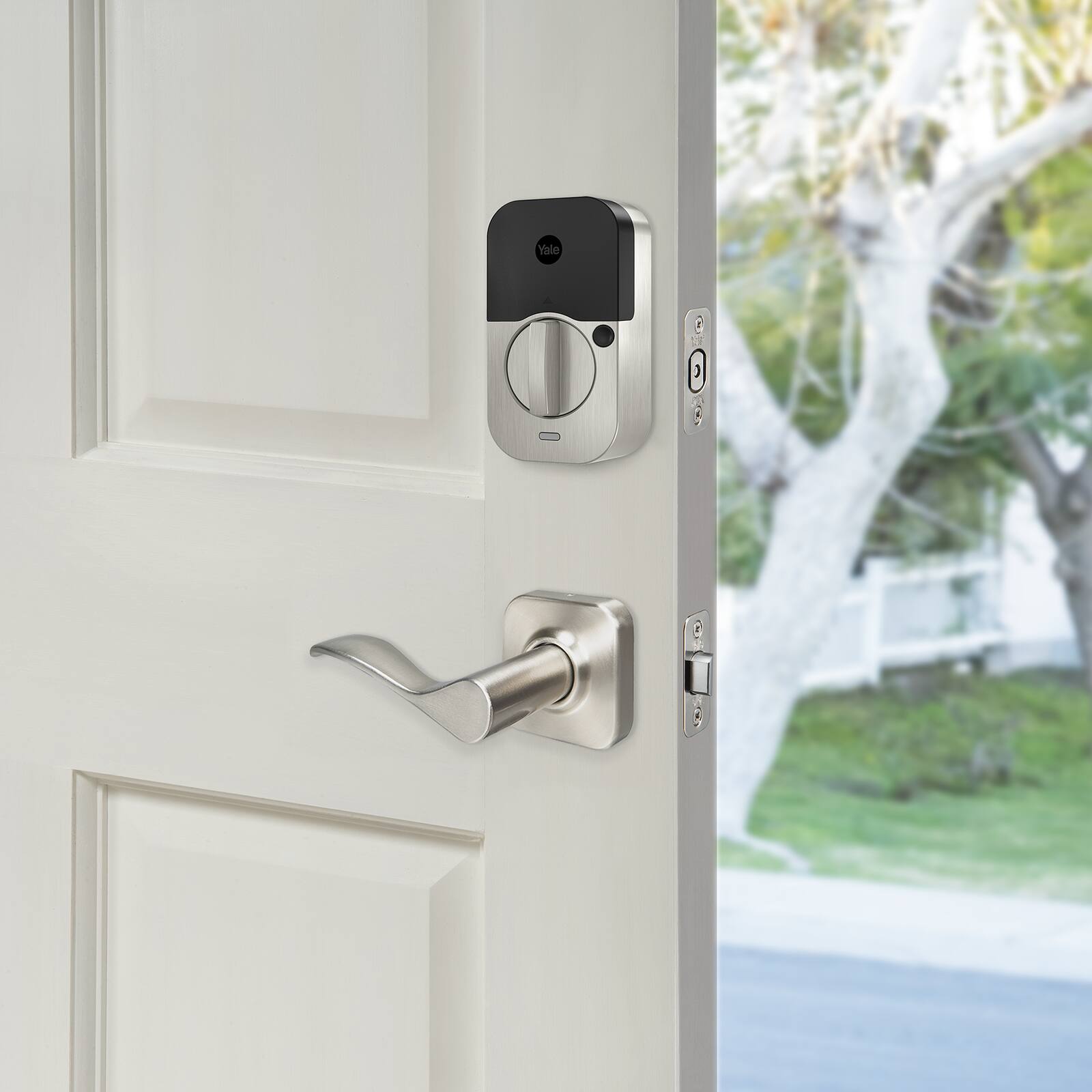 Alt View 15. Yale - Assure Lock 2 - Smart Lock Keyless Bluetooth Deadbolt with APPLE HOME KEYS | Touchscreen Keypad Access - Satin Nickel.