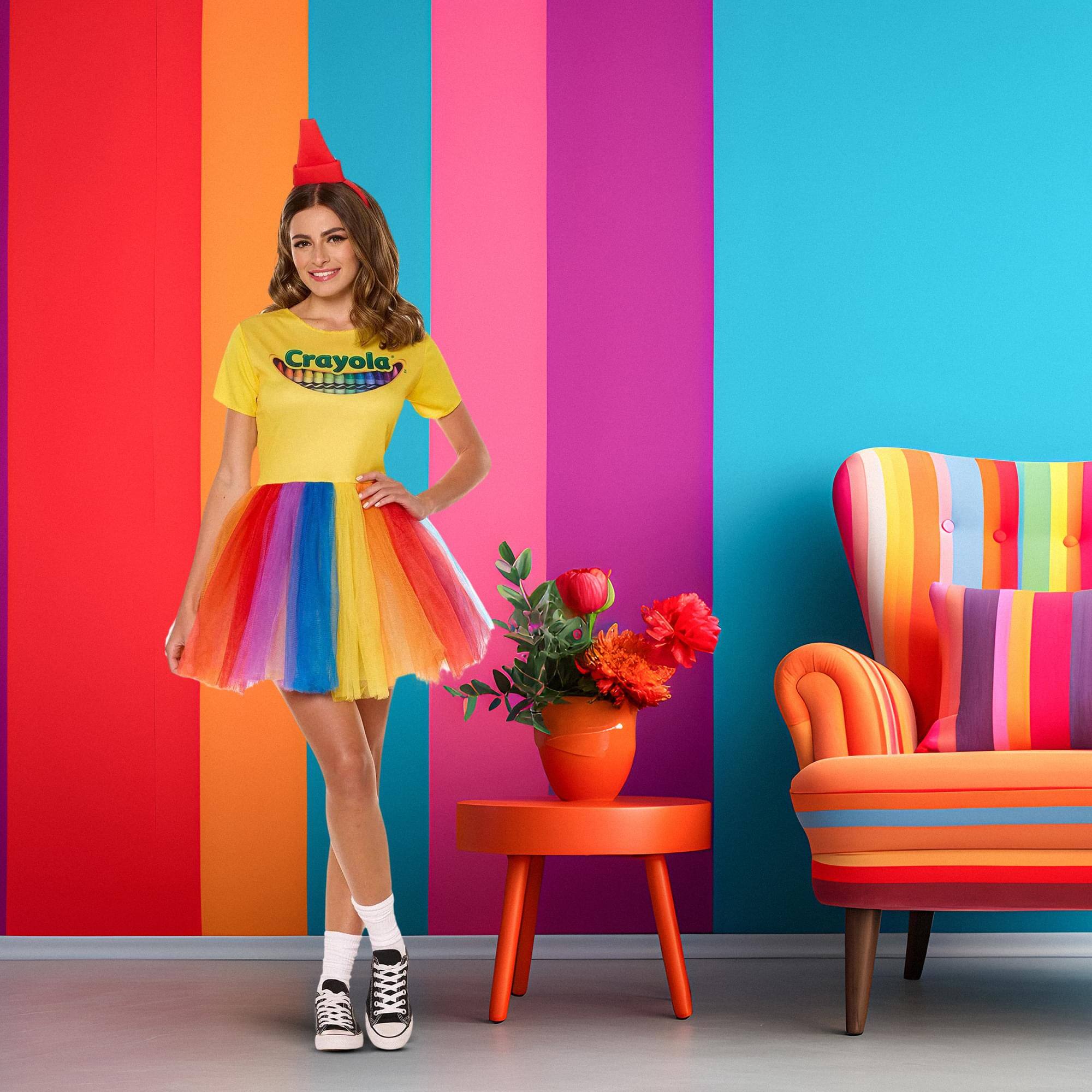 Alt View 10. InSpirit Designs - Crayola Box Adult Costume | Large - Yellow.