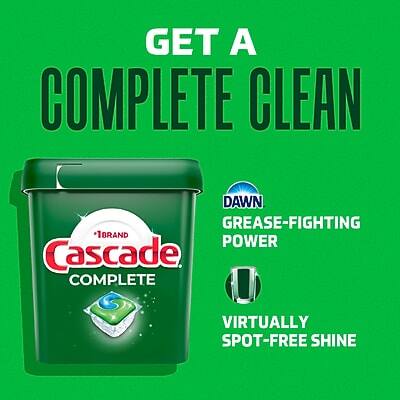 GET A COMPLETE CLEAN

1 BRAND CASCADE COMPLETE

DAWN GREASE-FIGHTING POWER

VIRTUALLY SPOT-FREE SHINE