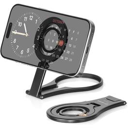 PARKER SLATER - Foldable Magnetic Phone Ring Holder – Desk Stand for iPhone - Black