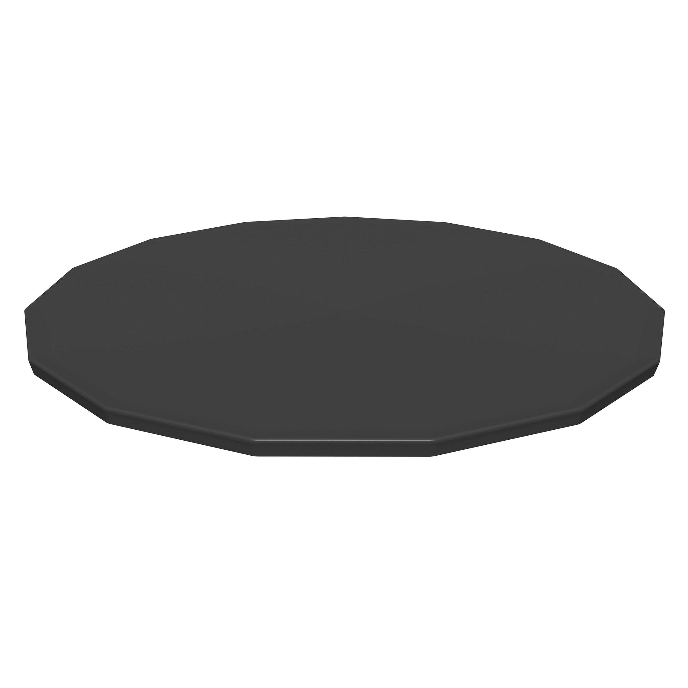 Alt View 5. Bestway - Bestway Round Pool Cover for 15 Foot Above Ground Pools, Black (Cover Only).