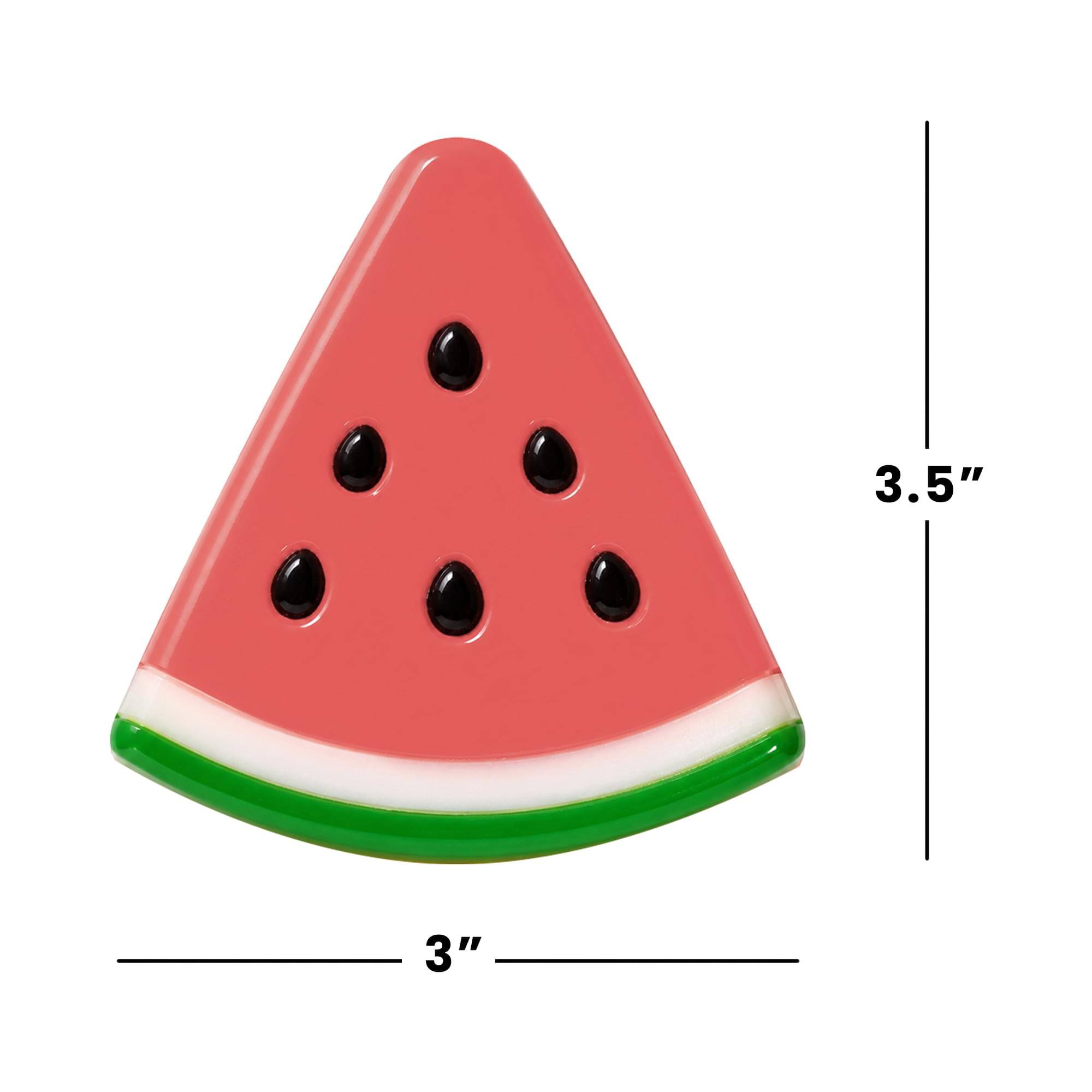 Alt View 1. Puka Creations - Watermelon Slice 3-Inch Squishy Stress Reliever - Pink.