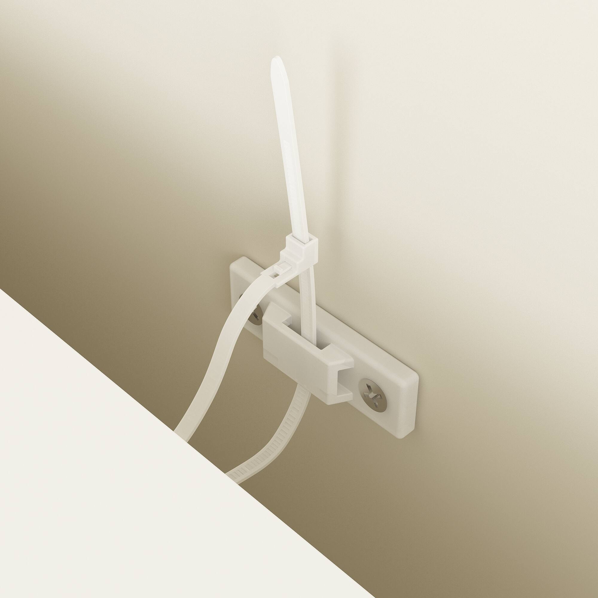 Alt View 7. FUFU & GAGA - FUFU&GAGA Carved Glass - Door Sideboard: Vintage Storage, Mixed - Material, Multi - Drawer - White.