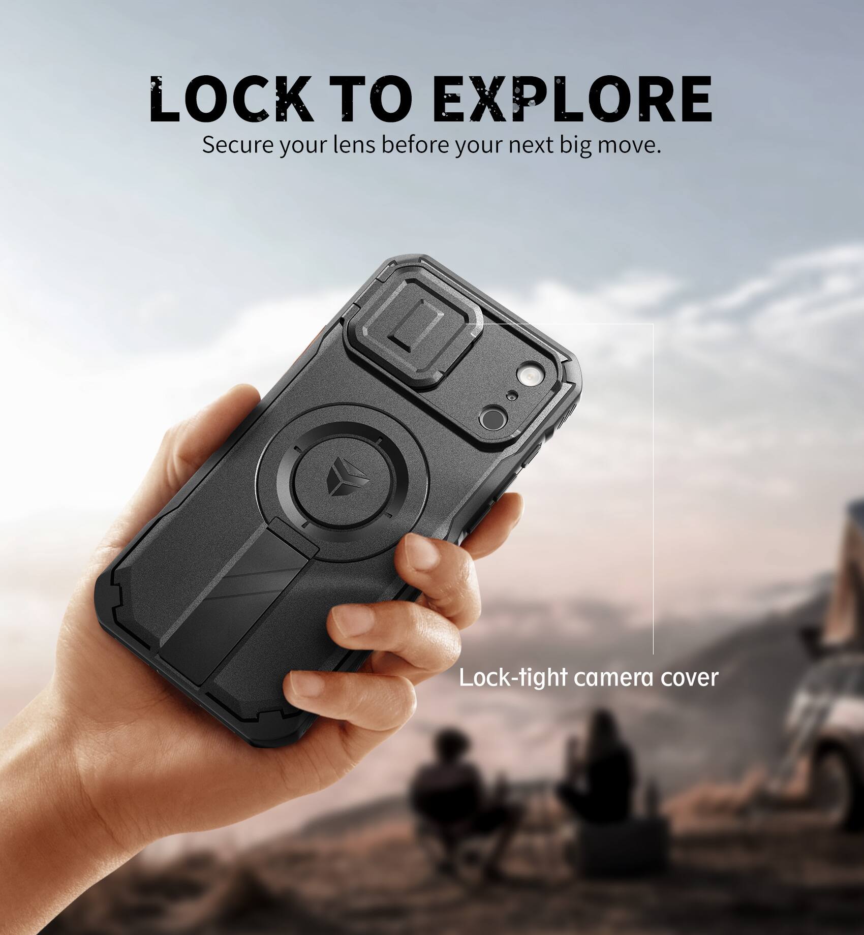 LOCK TO EXPLORE  
Secure your lens before your next big move.  

Lock-tight camera cover