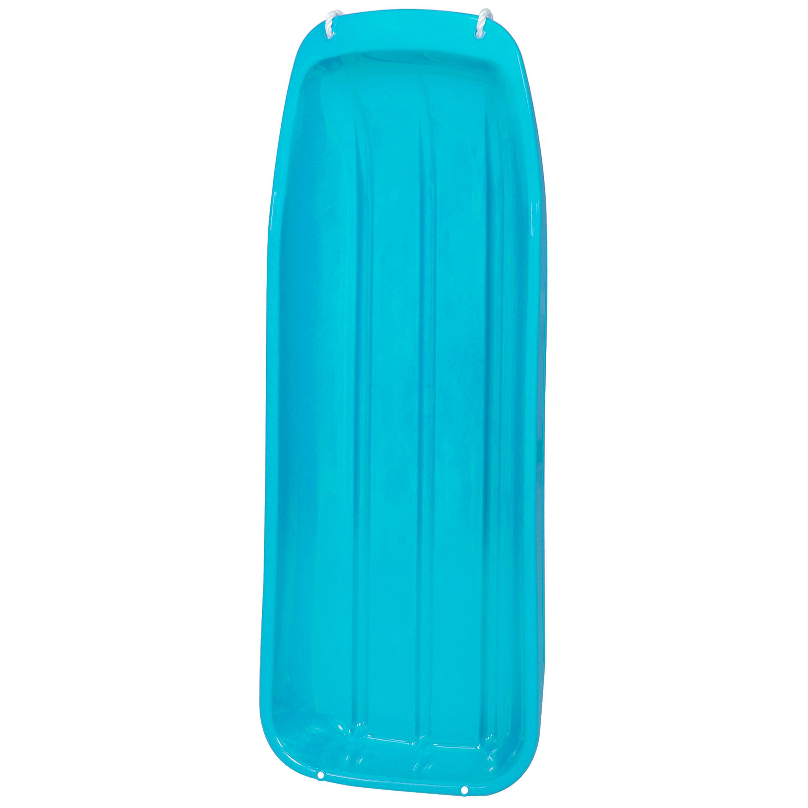 Alt View 2. Best Choice Products - Best Choice Products 48in Kids Outdoor Plastic Sport Toboggan Winter Snow Sled Board Toy w/ Pull Rope - Ice Blue - Ice Blue.