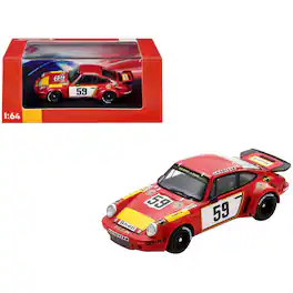 Porsche 911 Carrera RSR #59 "Gelo Racing Team" "24 Hours of Le Mans" (1975) 1/64 Model Car by Spark