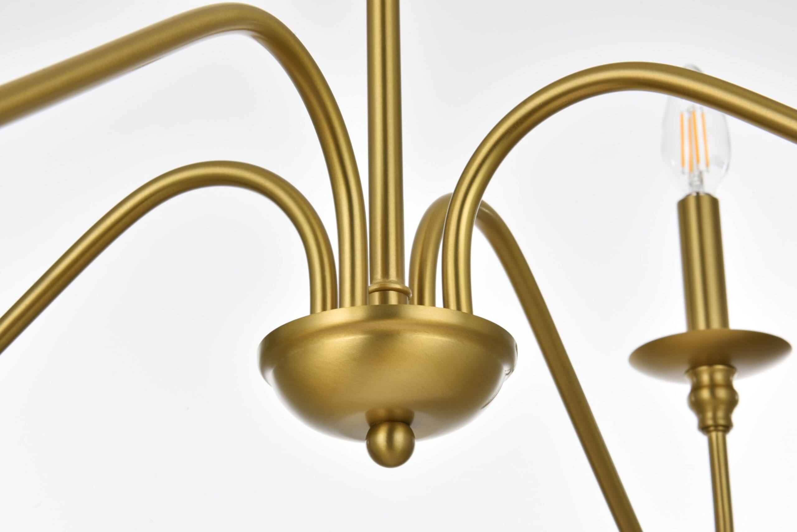 Alt View 4. Living District - Rohan 30 inch chandelier in White - White.