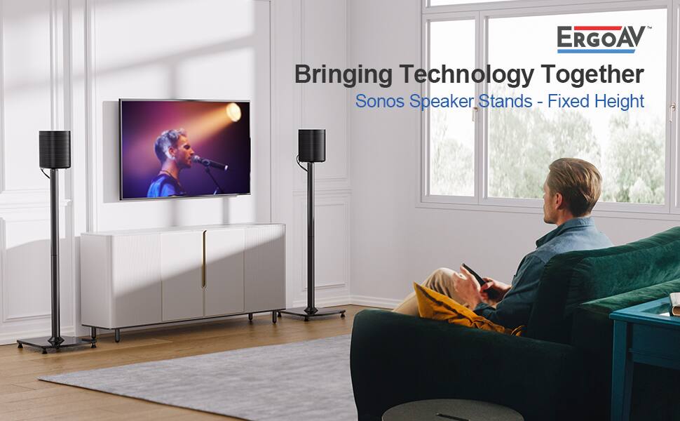 ERGOAV Bringing Technology Together Sonos Speaker Stands - Fixed Height