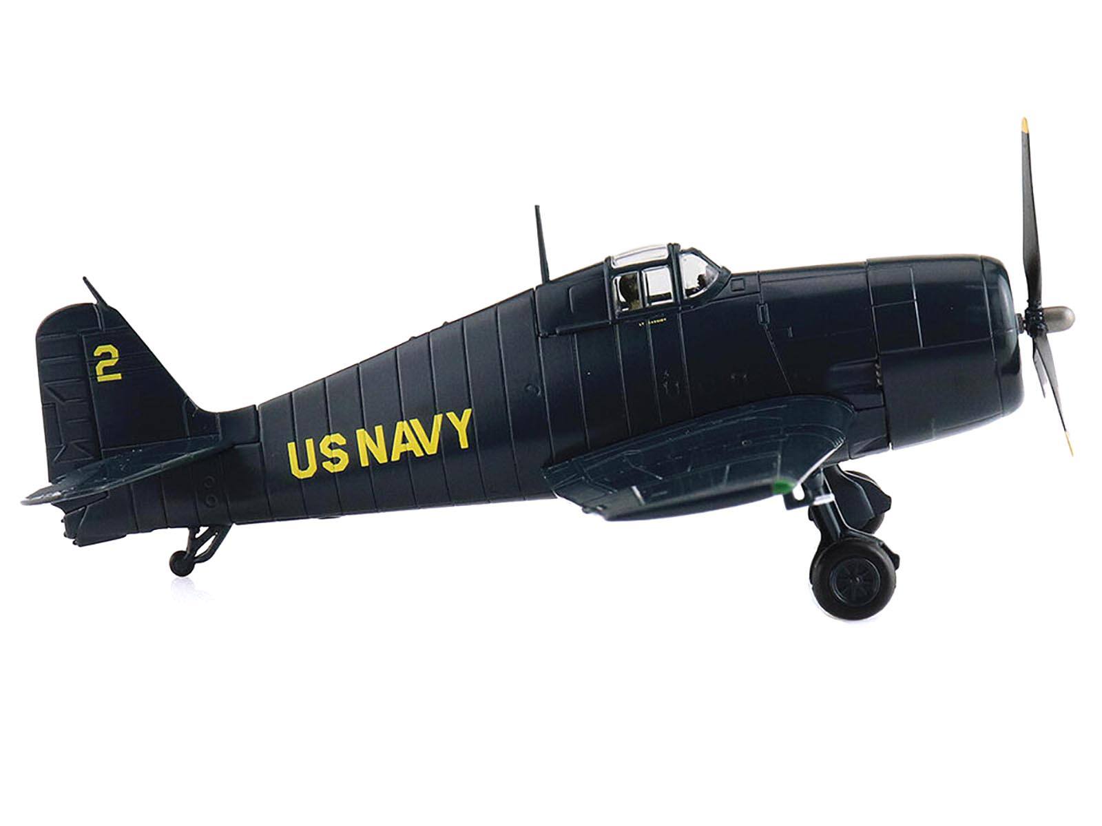 Angle. Hobby Master - Grumman F6F-5 Hellcat Fighter Aircraft "Blue Angels #2" (1946) United States Navy "Air Power Series" 1/72 - Blue.