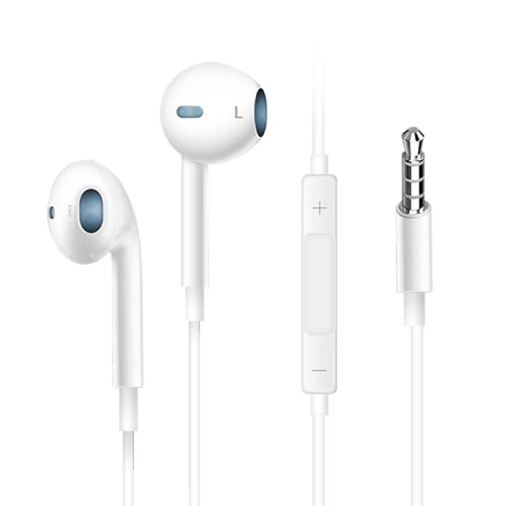 Alt View 4. BEARSOLIM - Hi-Res Audio Half in Ear Headphone,3.5mm Four Speaker System Wired Headset Applies Prevent Sweat and Water White.