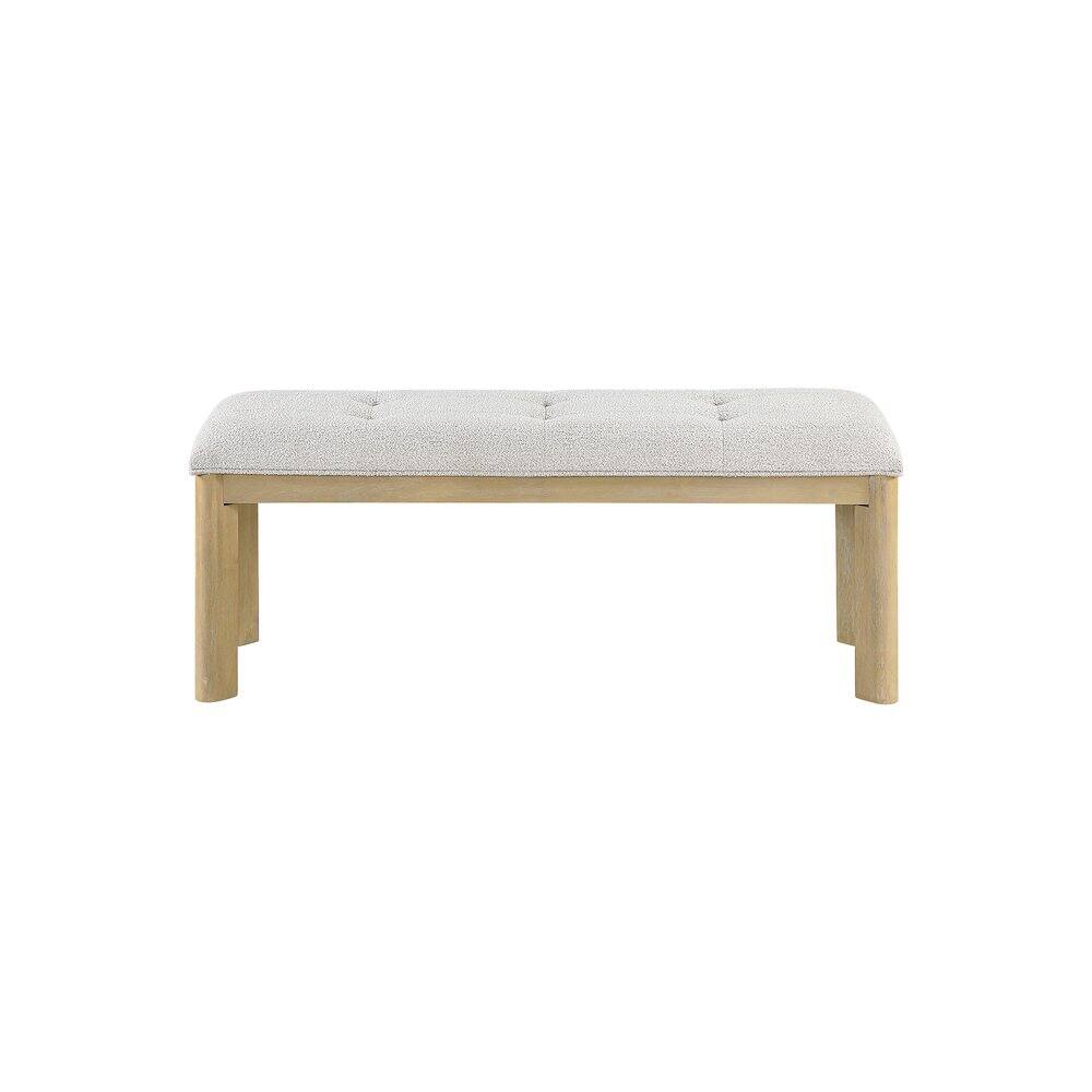 Left. Global Furniture USA - D1248 Dining Table Bench - Natural.