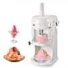 Front. VEVOR - Commercial Ice Shaver Crusher, 220lbs/hr Electric Fluffy Ice & Snow Cone Machine - White.
