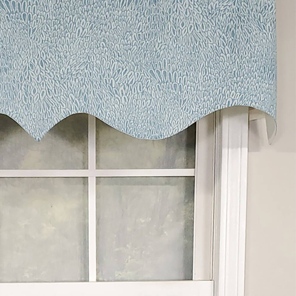 Left. RLF Home - RLF Home Luxurious Modern Design Classic Miramar Regal Style Window Valance 50" x 17" Mediterranean - Mediterranean.