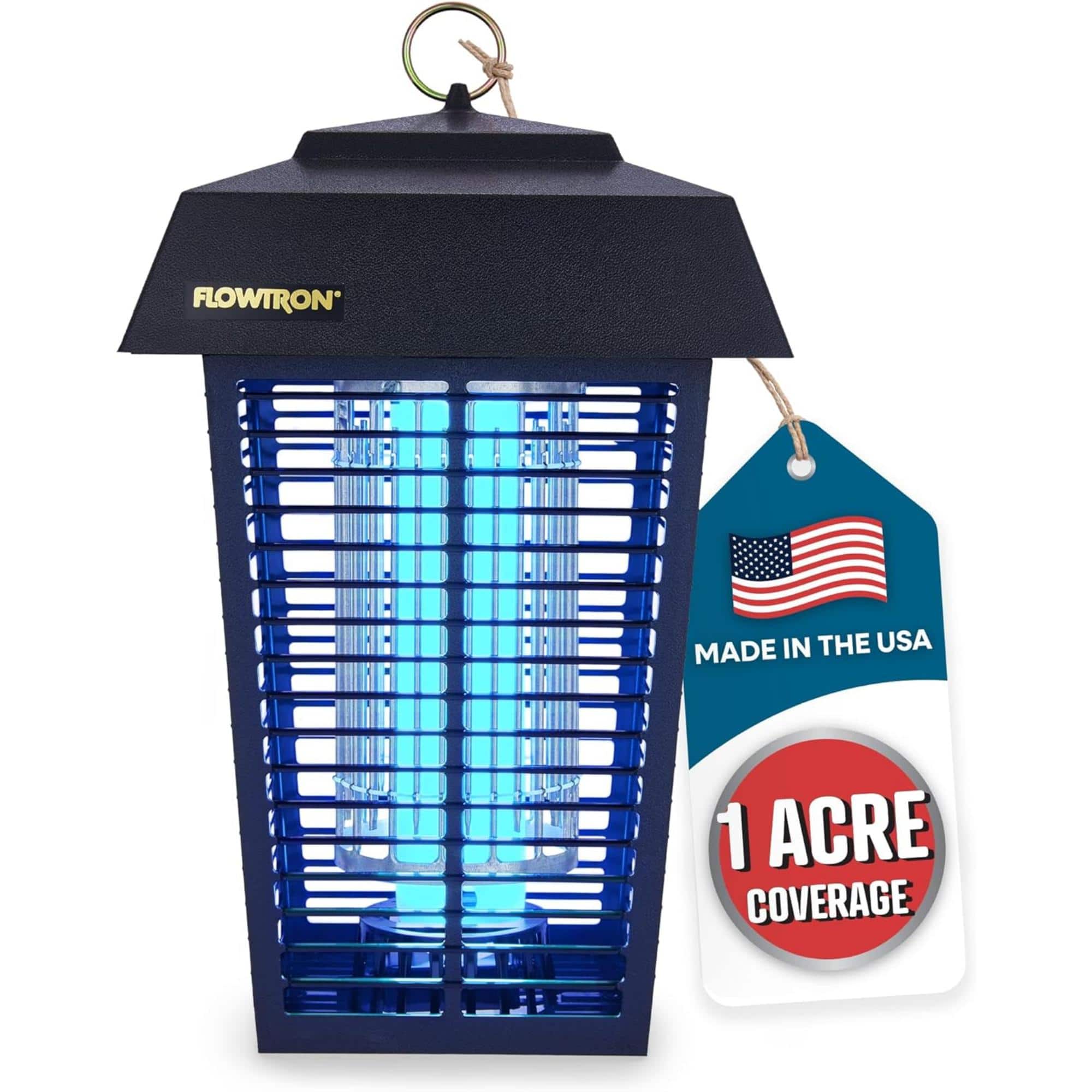1 Acre Bug Zapper with 40W Bulb & 5600V Instant Killing Grid, Electric Mosquito Zapper