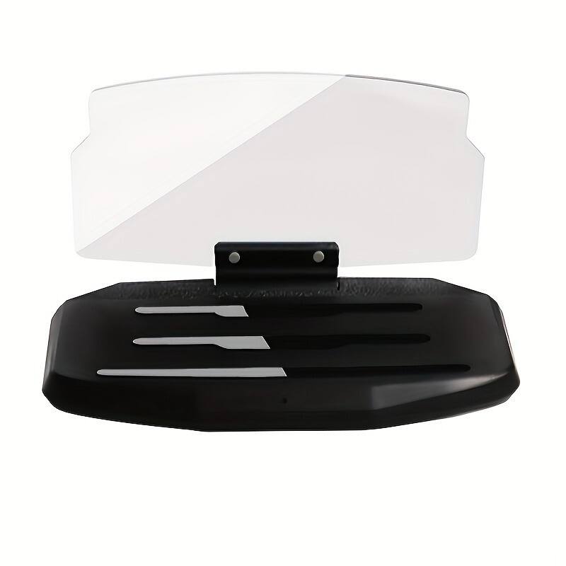 Left. Furno Fusion - Car HUD Display w/ Adjustable Phone Mount, GPS Projector, 720° Rotation, Fits Most Vehicles - Black.