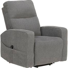 Ashly - Starganza Next-Gen Nuvella™ Performance Fabric Power Lift Recliner - Gray
