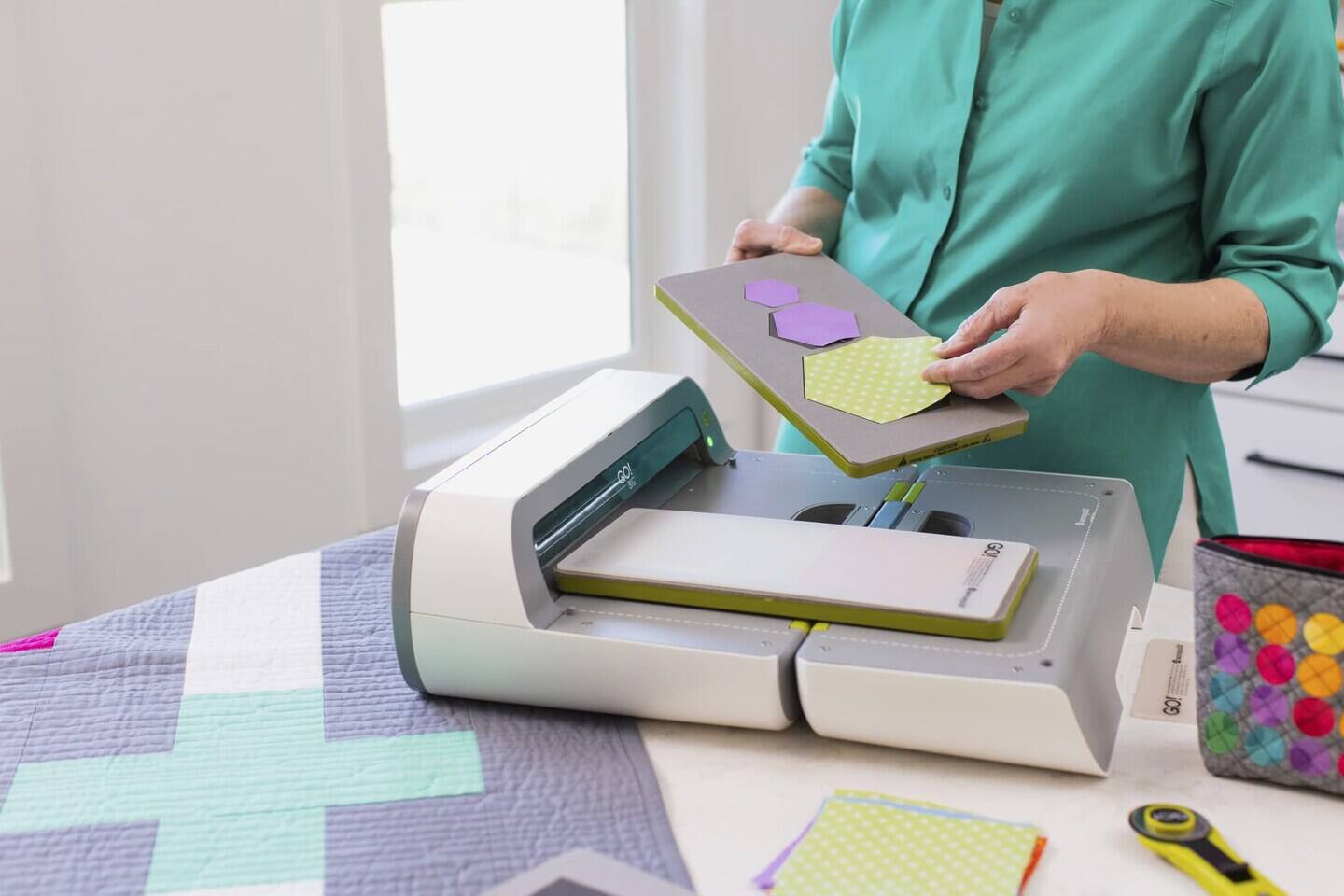 Alt View 4. AccuQuilt - Big 55500 Electric Fabric Cutting System - Black - 19 X 11 X 6 Inches - Black.