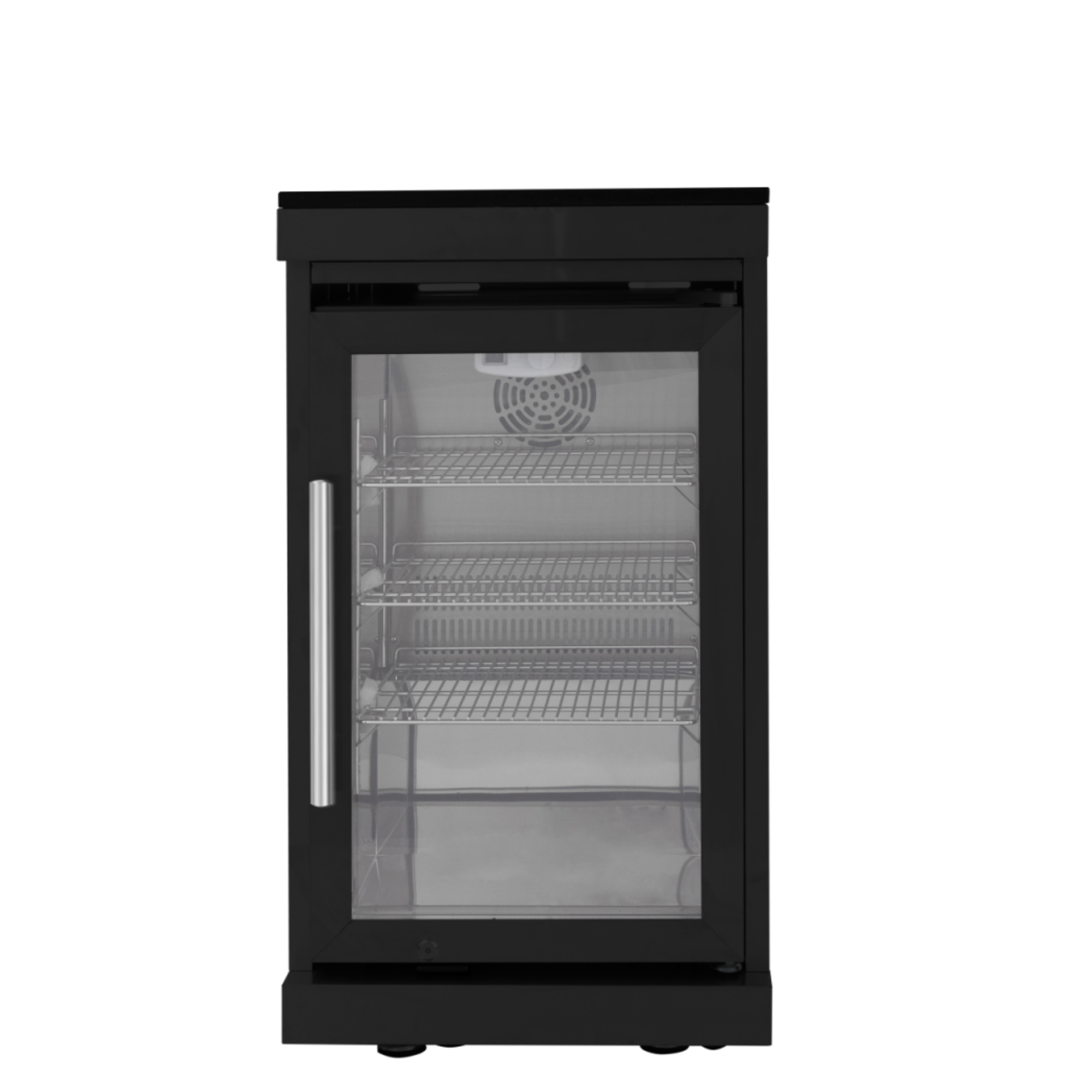 Siljoy - Single door Fridge Cabinet Outdoor Kitchen Islands - Black