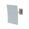 Aptations - Rectangular Wall Mirror (6.25" x 9.5") - 3X Magnification - Brushed Nickel