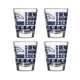 Logo Brands - 4-Pack 2oz. Shot Glass Set - Multicolor