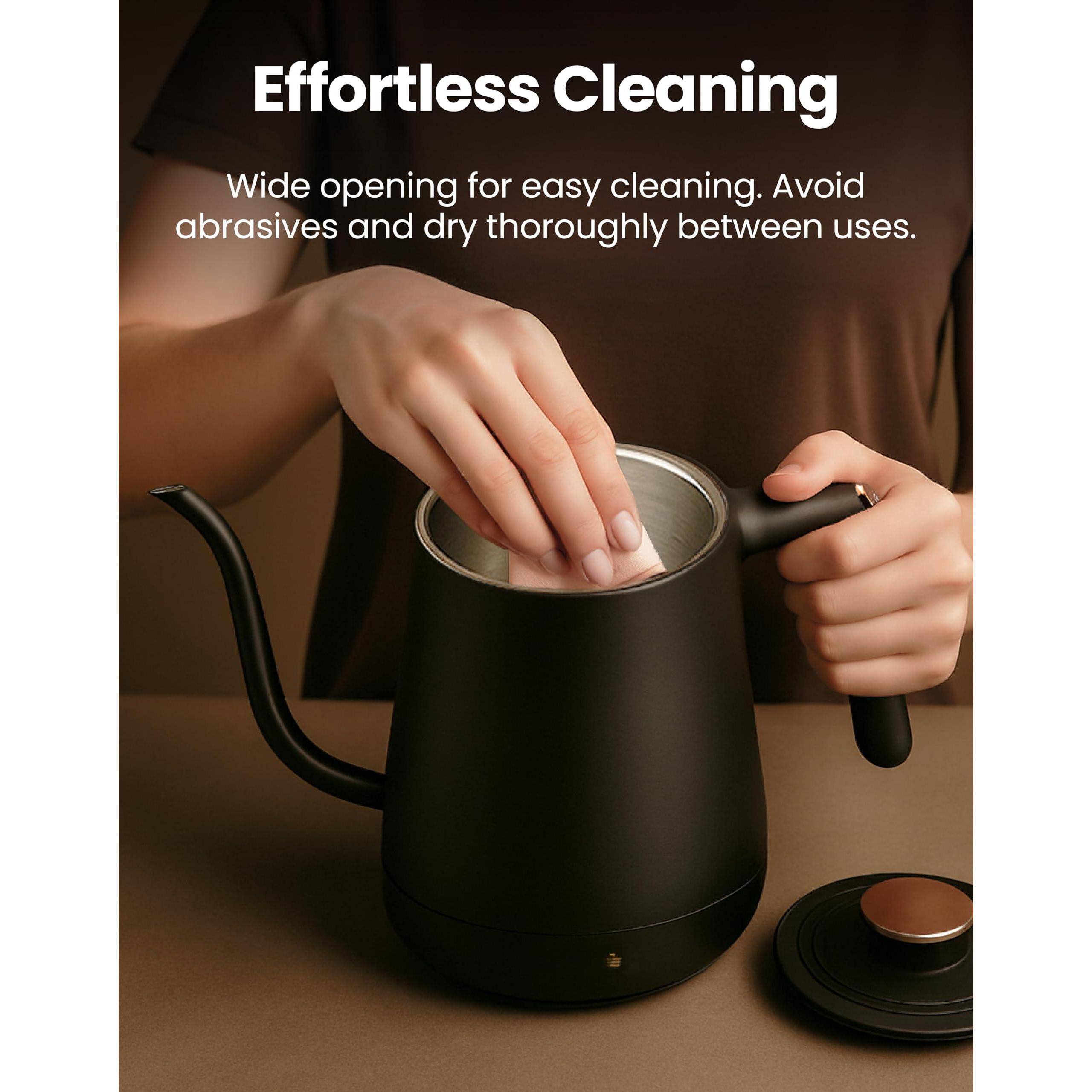 Effortless Cleaning

Wide opening for easy cleaning. Avoid abrasives and dry thoroughly between uses.