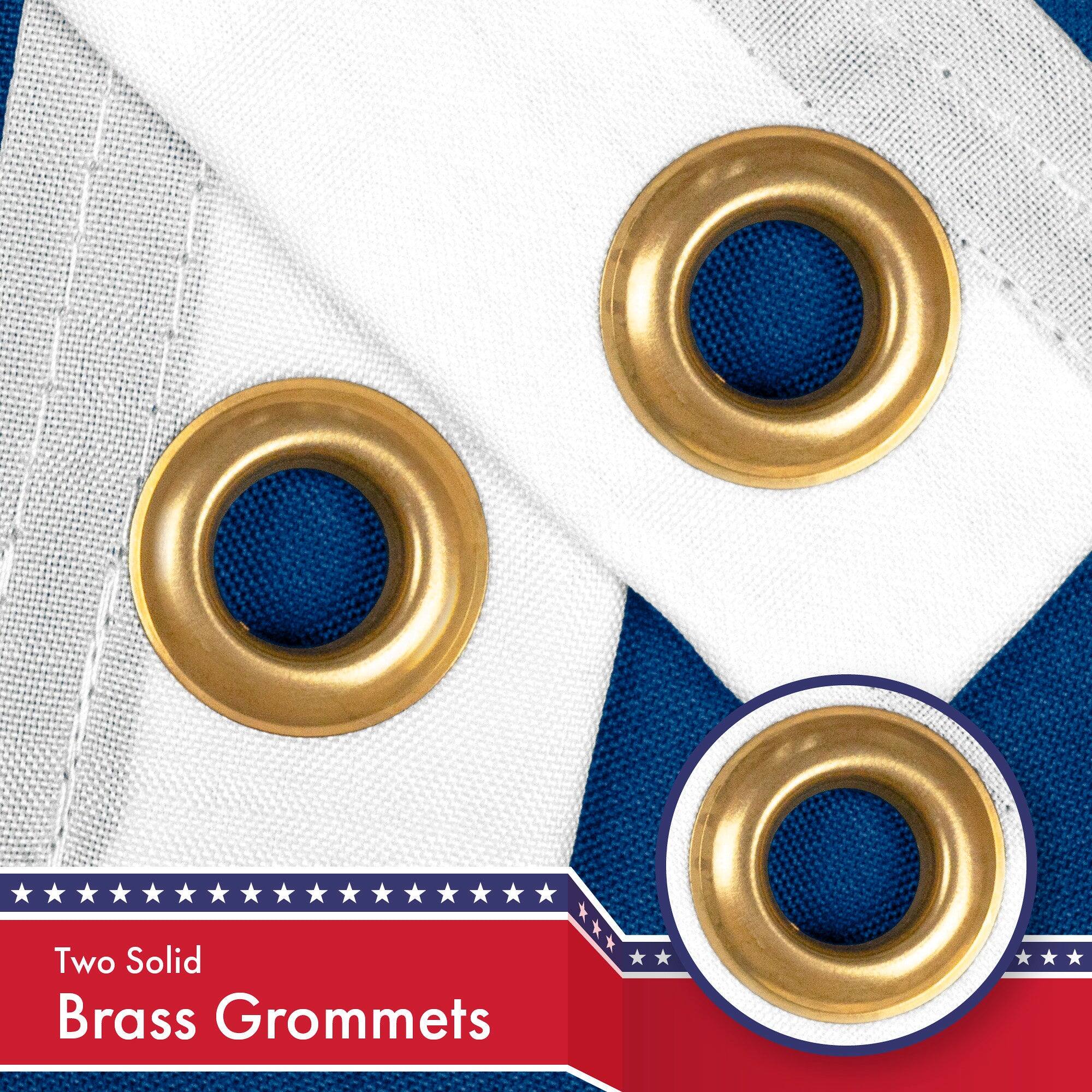 Two Solid Brass Grommets