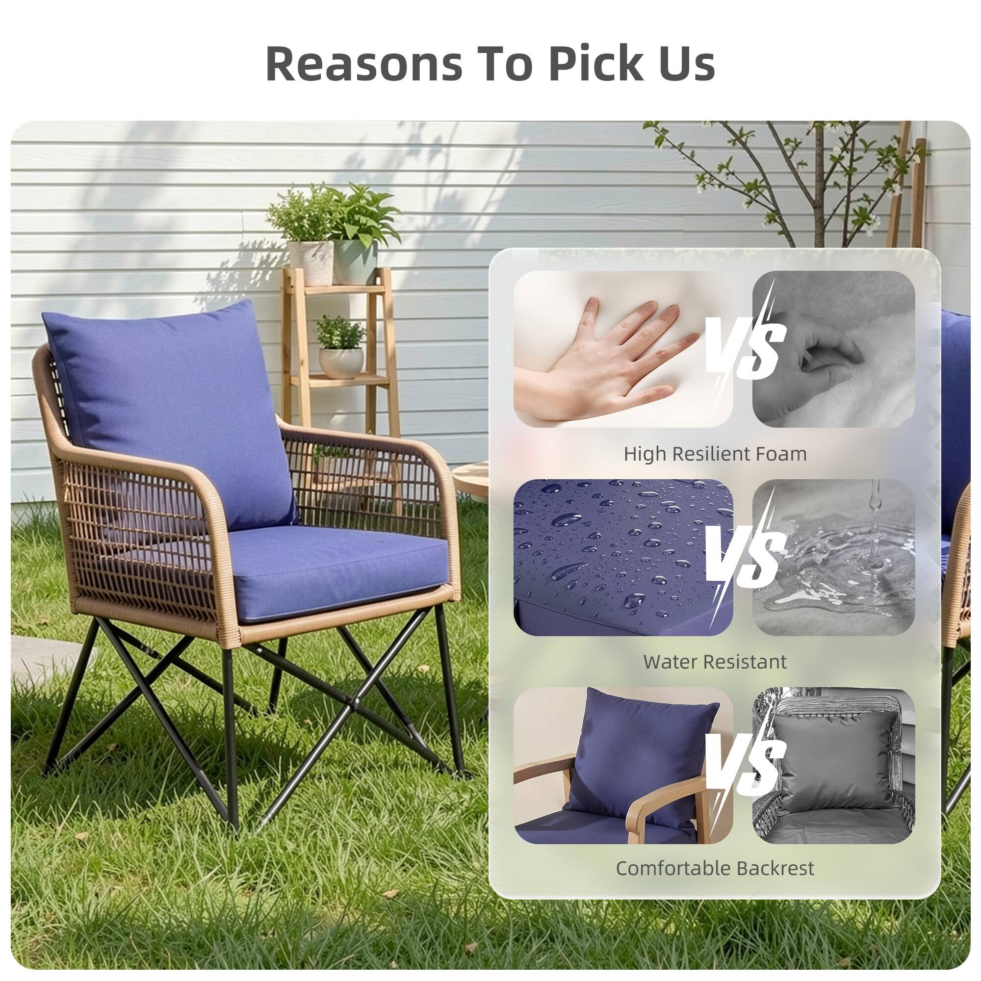 Reasons To Pick Us

- High Resilient Foam
- Water Resistant
- Comfortable Backrest