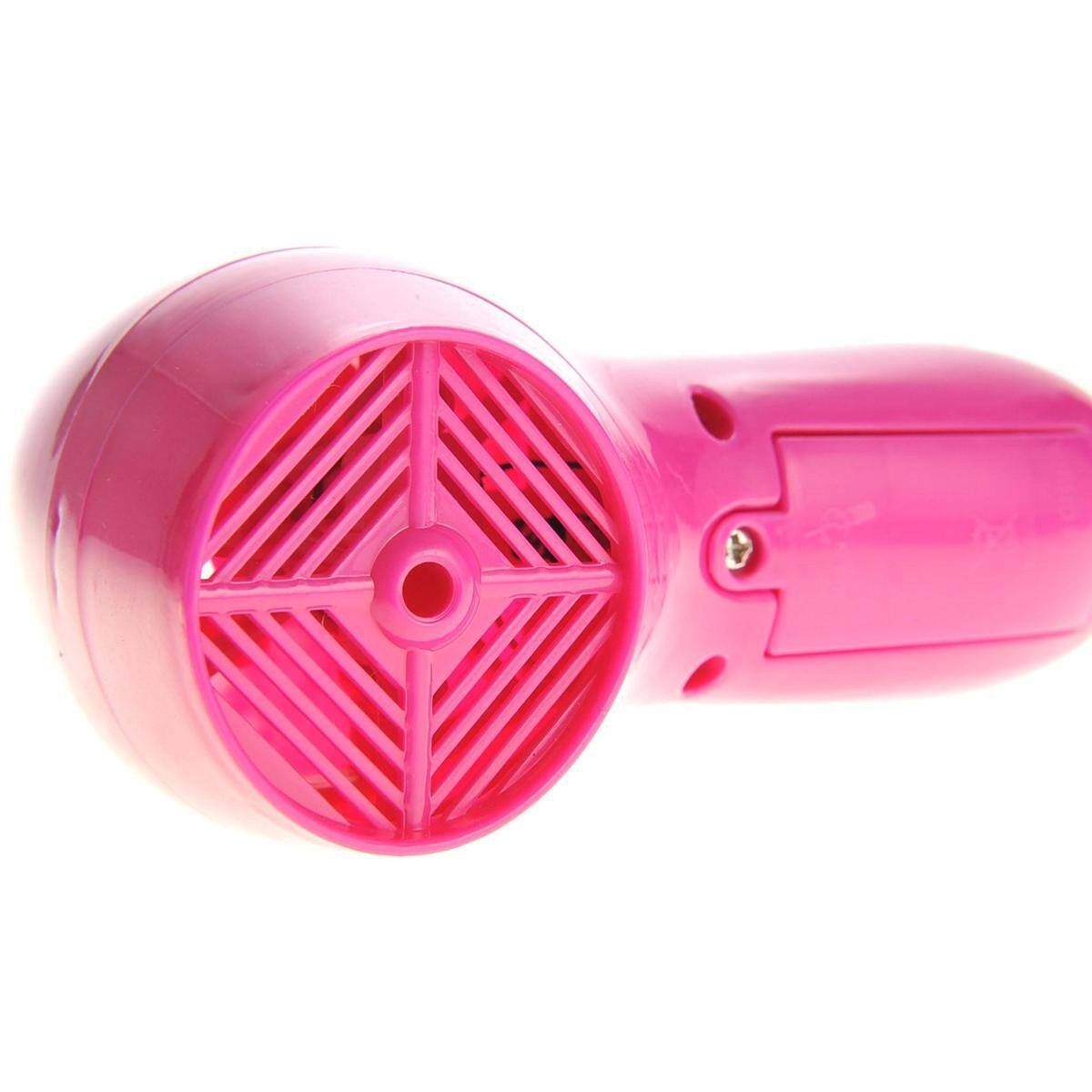 Alt View 2. JuzToys - Pretend Play for Toddlers 3-5, 13pcs Hair Salon Toys for Girls with Real Blowing Hair Dryer, Scissors Pink/Purple - Pink.