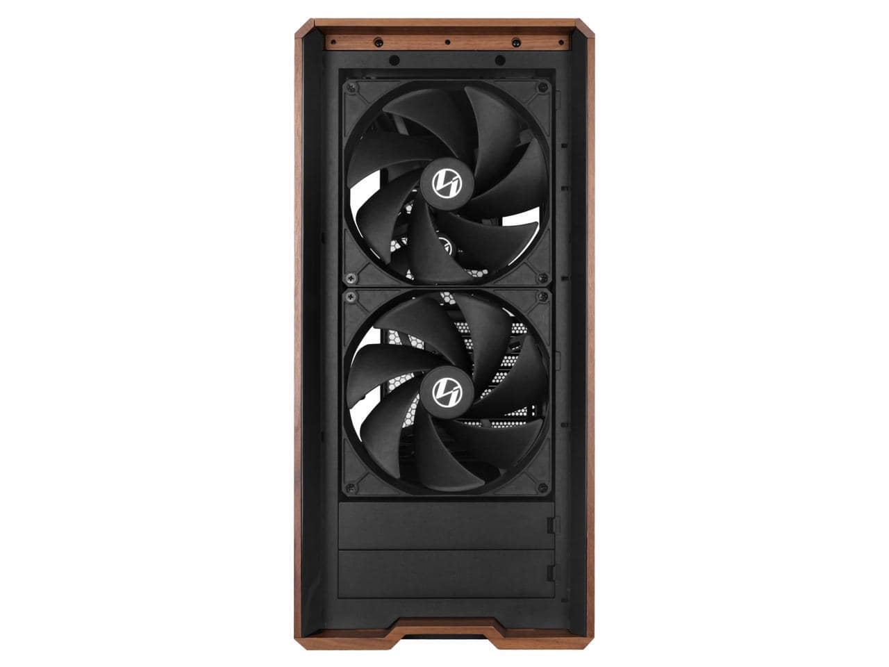 Lian Li LANCOOL 217 Walnut Wood Mid Tower Case, 5 PWM Fans