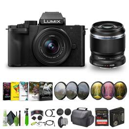 Panasonic - Lumix G100D 4K Mirrorless Camera 12-32mm + M.Zuiko ED 30mm f/3.5 Macro