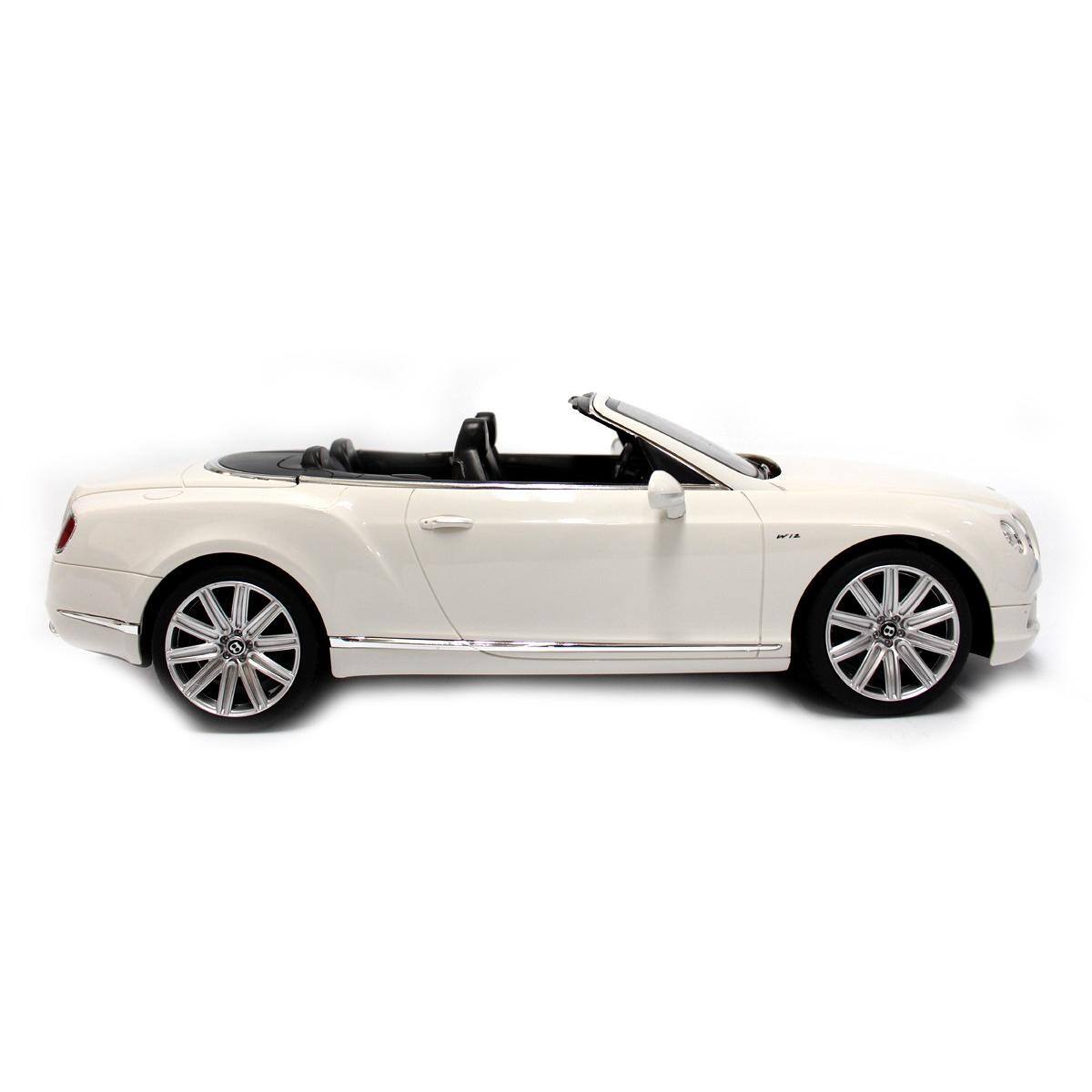 Angle. JuzToys - Remote Control Car, 1:12 RC Car Bentley Continental GT Convertible (White) - White.