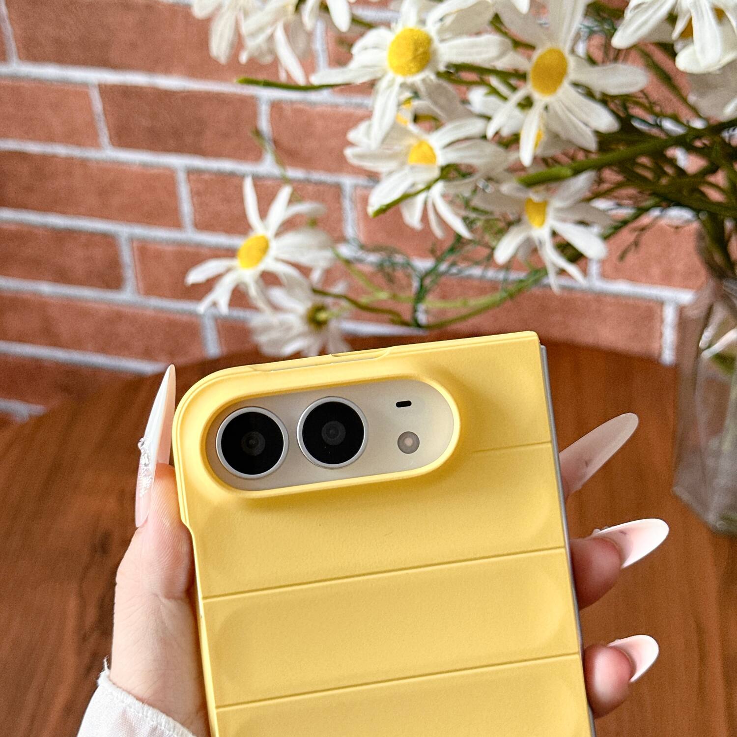 Alt View 1. Dteck - for Apple iPhone Duo 2026 Heat Dissipation Hard PC Case,Shock-absorbent Non-Slip Back Cover Protective Case - White.