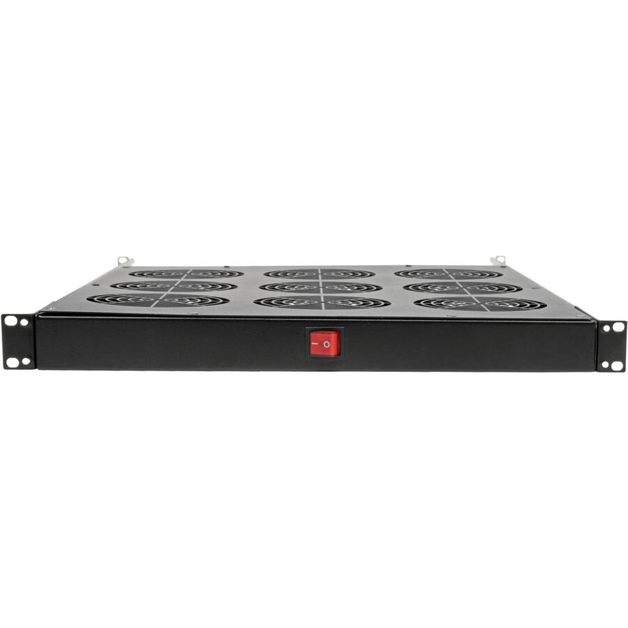 Alt View 1. Tripp Lite - Tripp Lite by Eaton Fan Tray for 19 in. Racks - 1U 9 120V High-Performance Fans 864 CFM C14 Inlet - 9 Fan - 1U - 19" - Black.