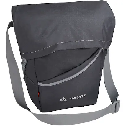 Front. VAUDE - Vaude SortYour Business Flexible Messenger Bag - Phantom Black - Black.