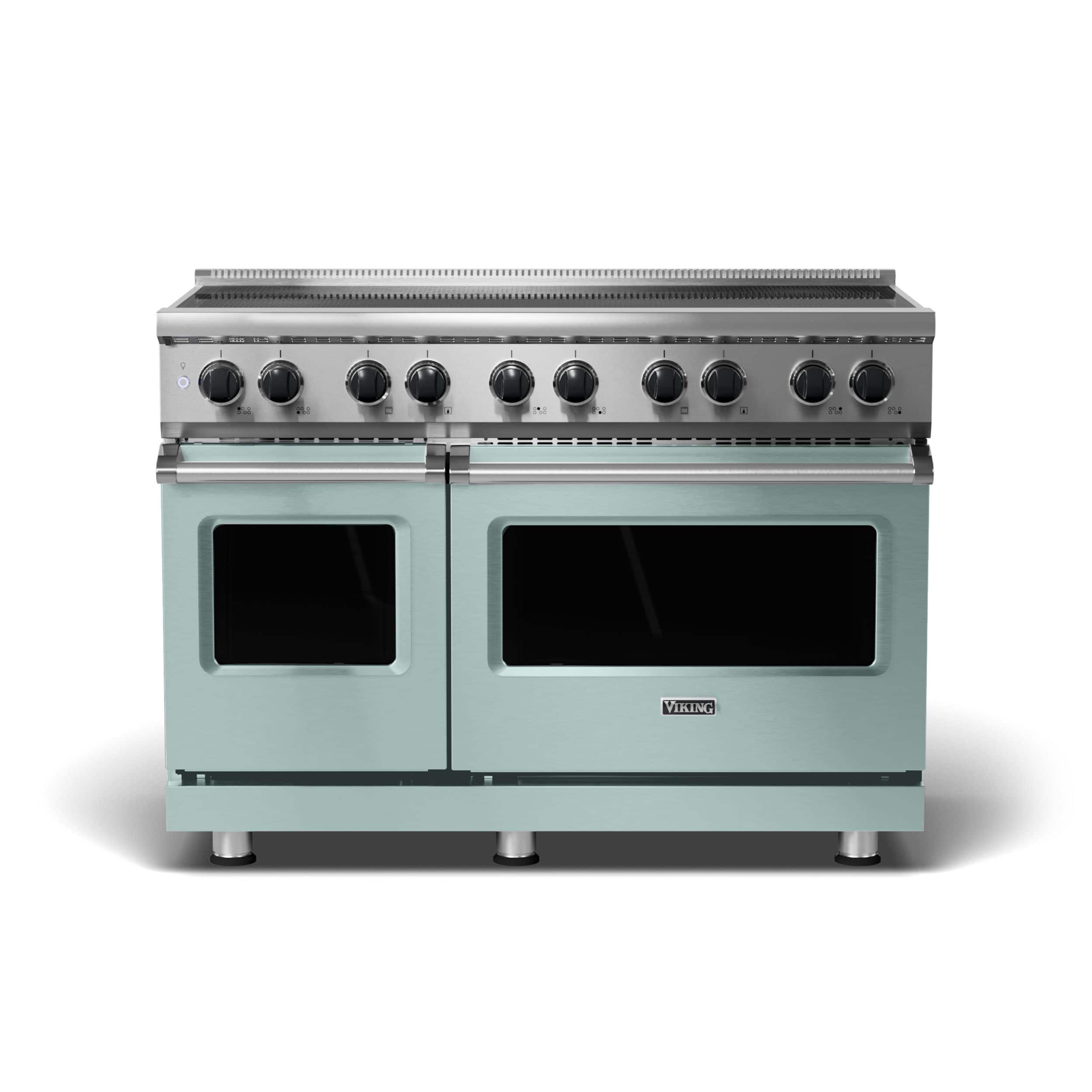 Front. Viking - 5 Series 48" Wide Freestanding Electric Induction Range - Splash.