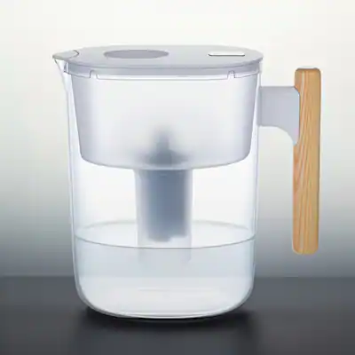 Front. FC Design - Freco 16 Cup/3.8L Water Filter Pitcher – 1 Elite Long Life Brita Compatible Filter, NSF42/53 Certified, BPA Free – White.