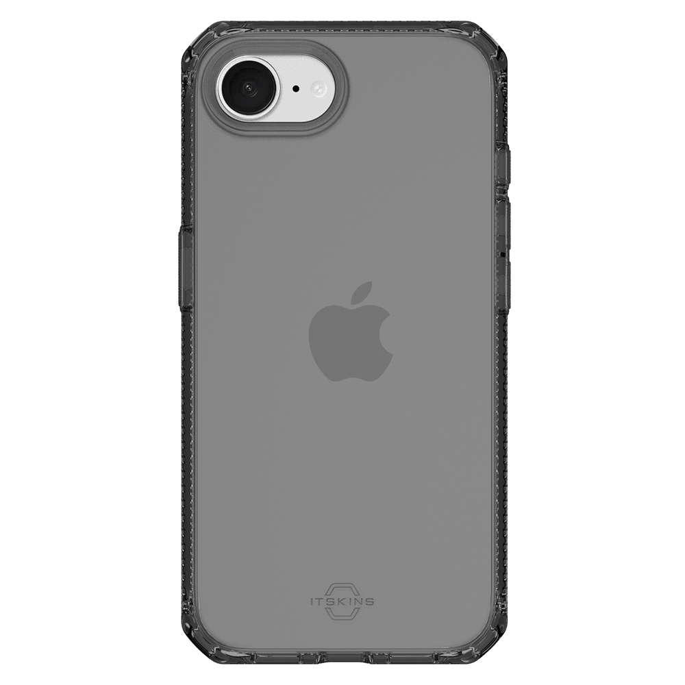 Alt View 1. Itskins - Spectrum_R Clear Case for Apple iPhone 16e / iPhone 15 / iPhone 14 / iPhone 13 - Black.