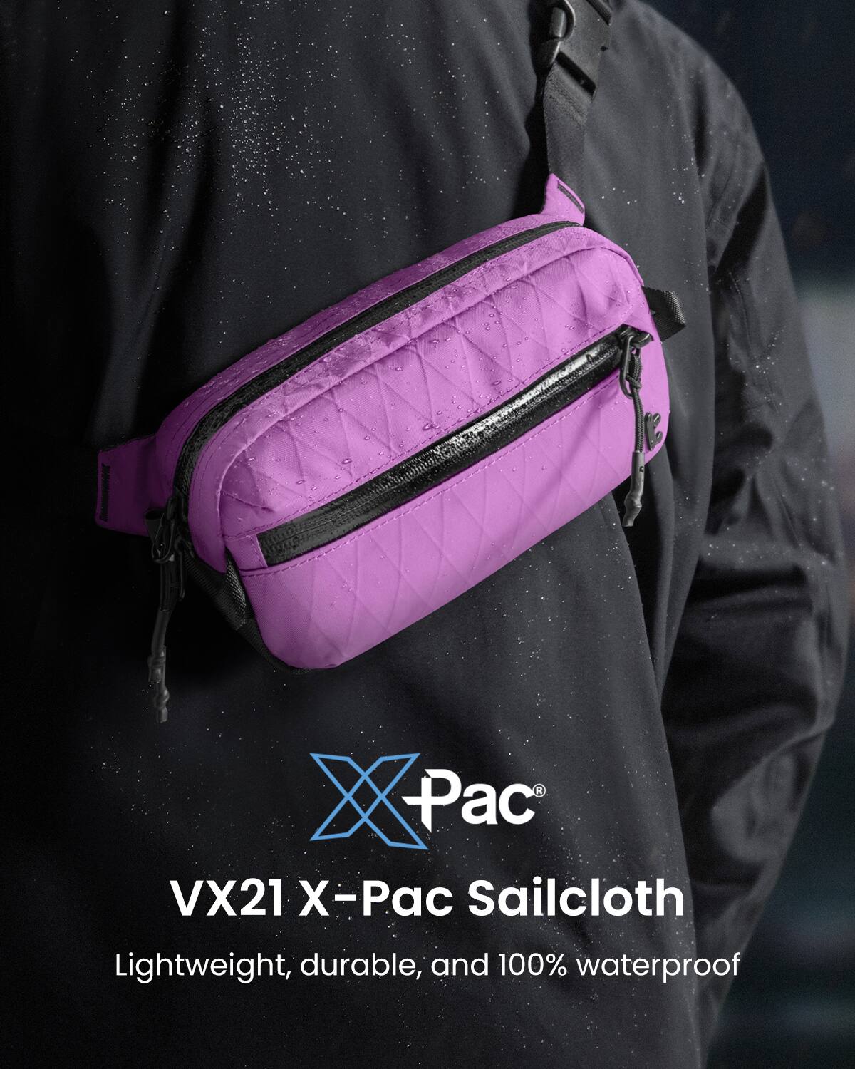 R Pac VX21 X-Pac Sailcloth: Lightweight, durable, and 100% waterproof.