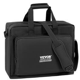 VEVOR - Padded DJ Mixer Gig Bag, 1200D Oxford Fabric, DJ Gear Carry Bag with a Storage Pocket 4.92 ft Removable Shoulder Strap - Black