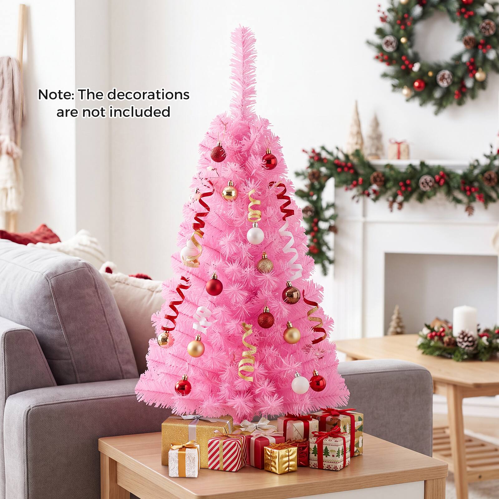 Note: The decorations are not included