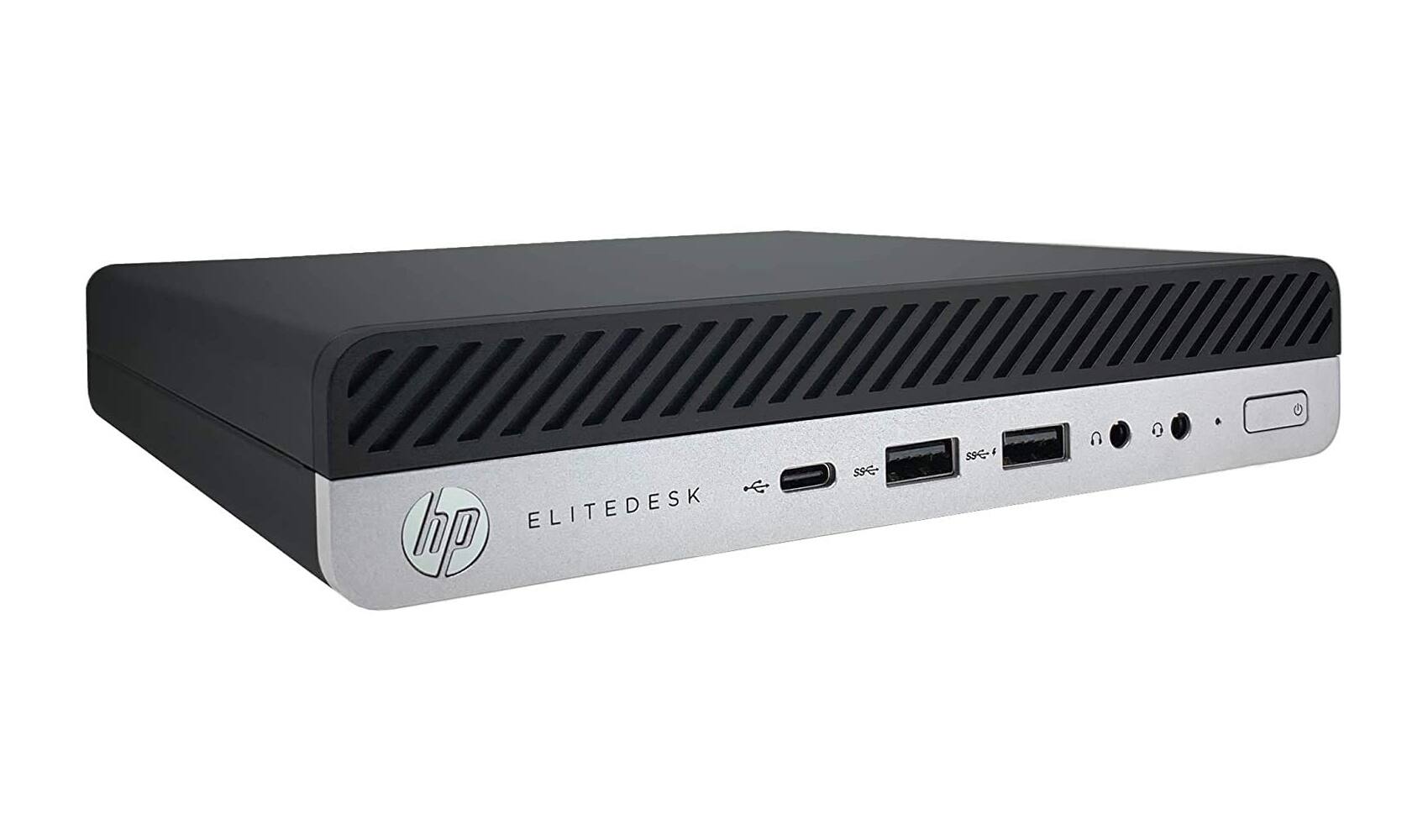 The text on the image is "HP ELITEDESK."