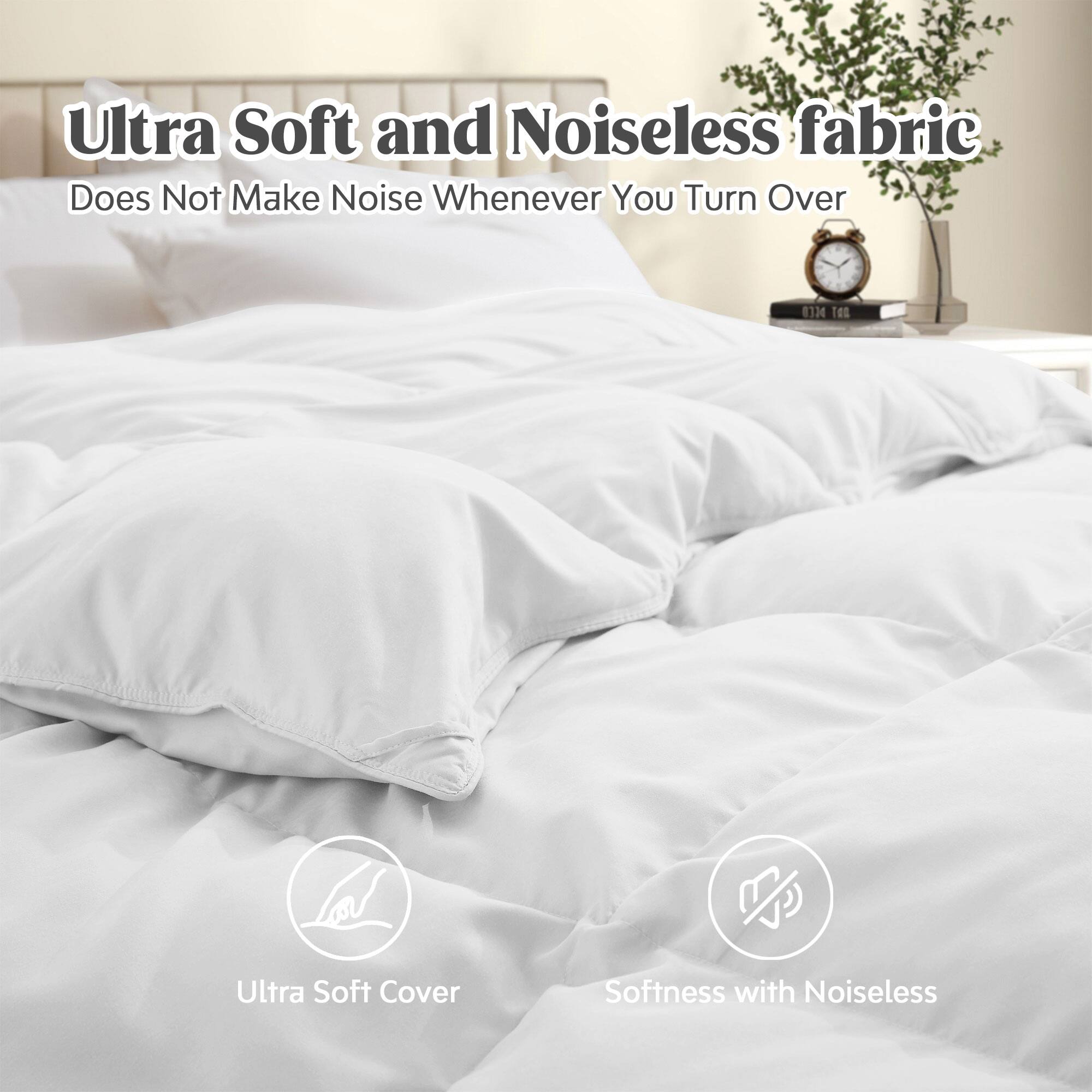 Ultra Soft and Noiseless fabric Does Not Make Noise Whenever You Turn Over - 1.134 TO0 l Ultra Soft Cover Softness with Noiseless