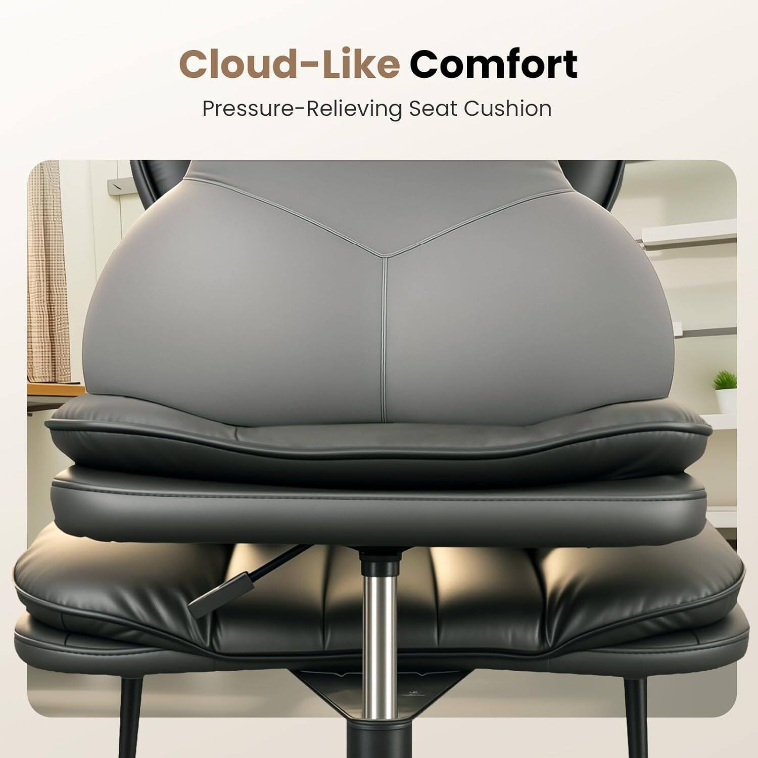 Cloud-Like Comfort  
Pressure-Relieving Seat Cushion