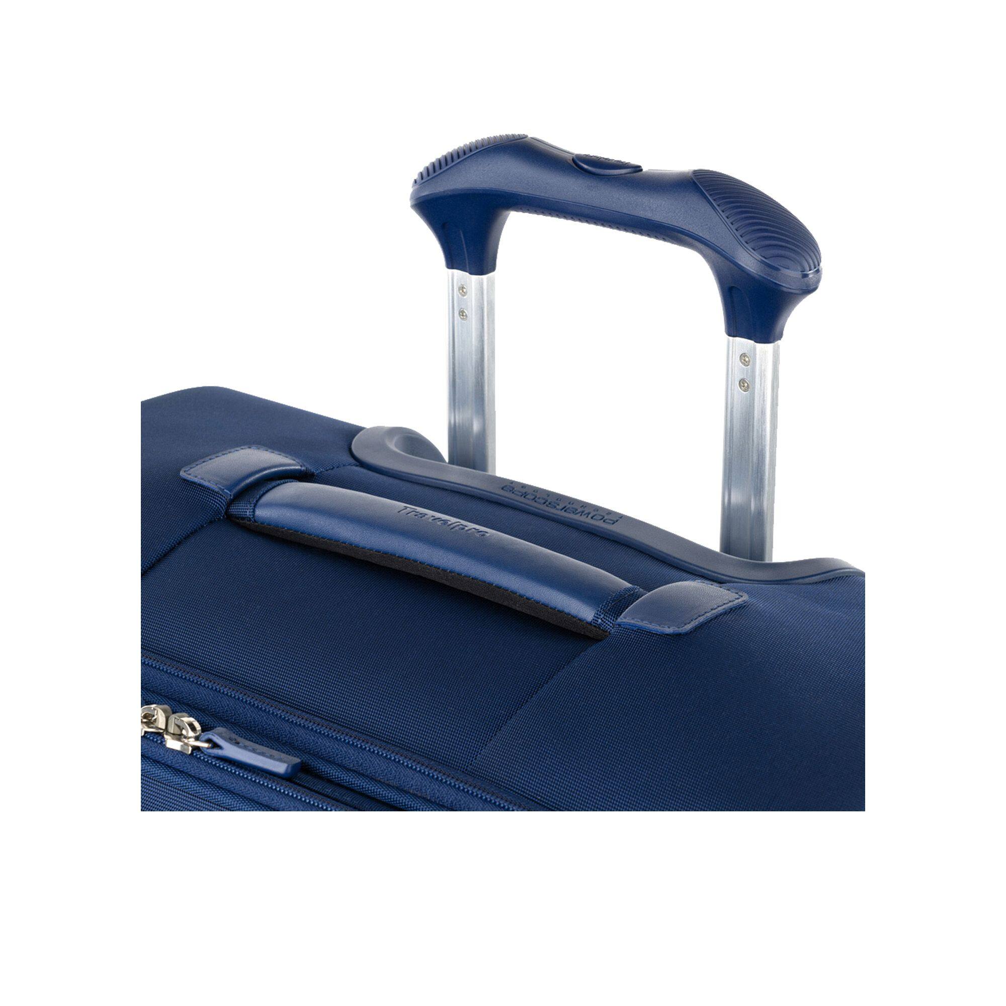 Alt View 2. Travelpro - Travelpro Versapack + Lightweight Softside Expandable 25" Checked Spinner - Estate Blue.