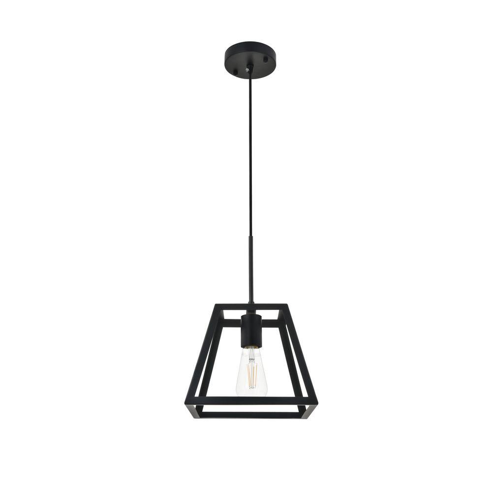 Alt View 7. Living District - Resolute 1 light black Pendant - Black.