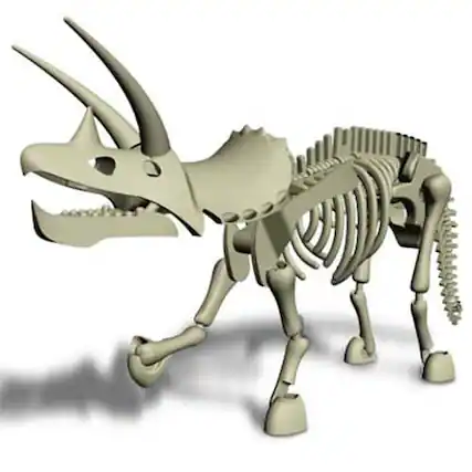 Front. Saizon - Stikfas Triceratops Dinosaur.