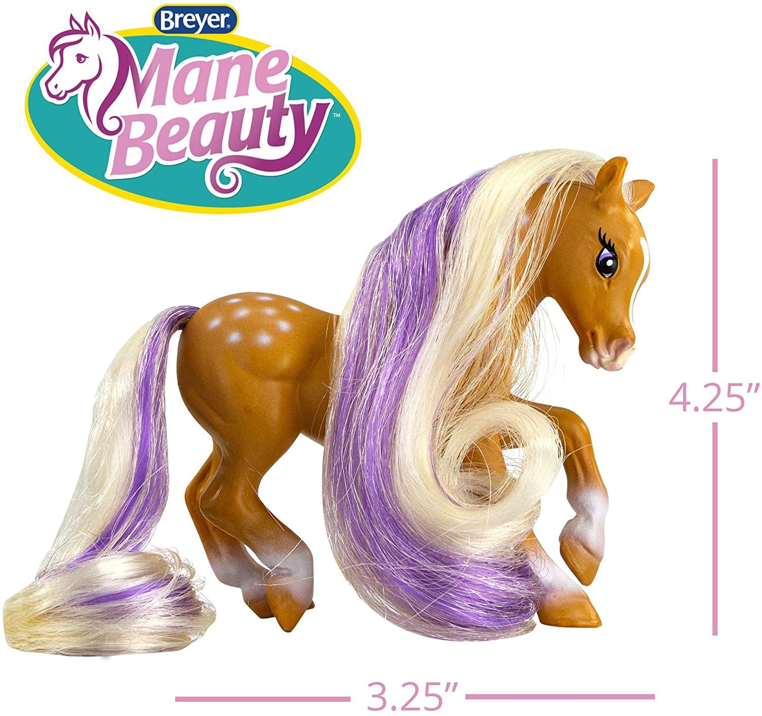Breyer Mane Beauty  
4.25"  
3.25"