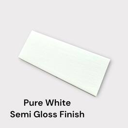LAREDO FRAME FACTORY - 3" Wood Color Swatch Sample Set for Hisense Canvas TV - Finish Samples - SATIN WHITE FINISH