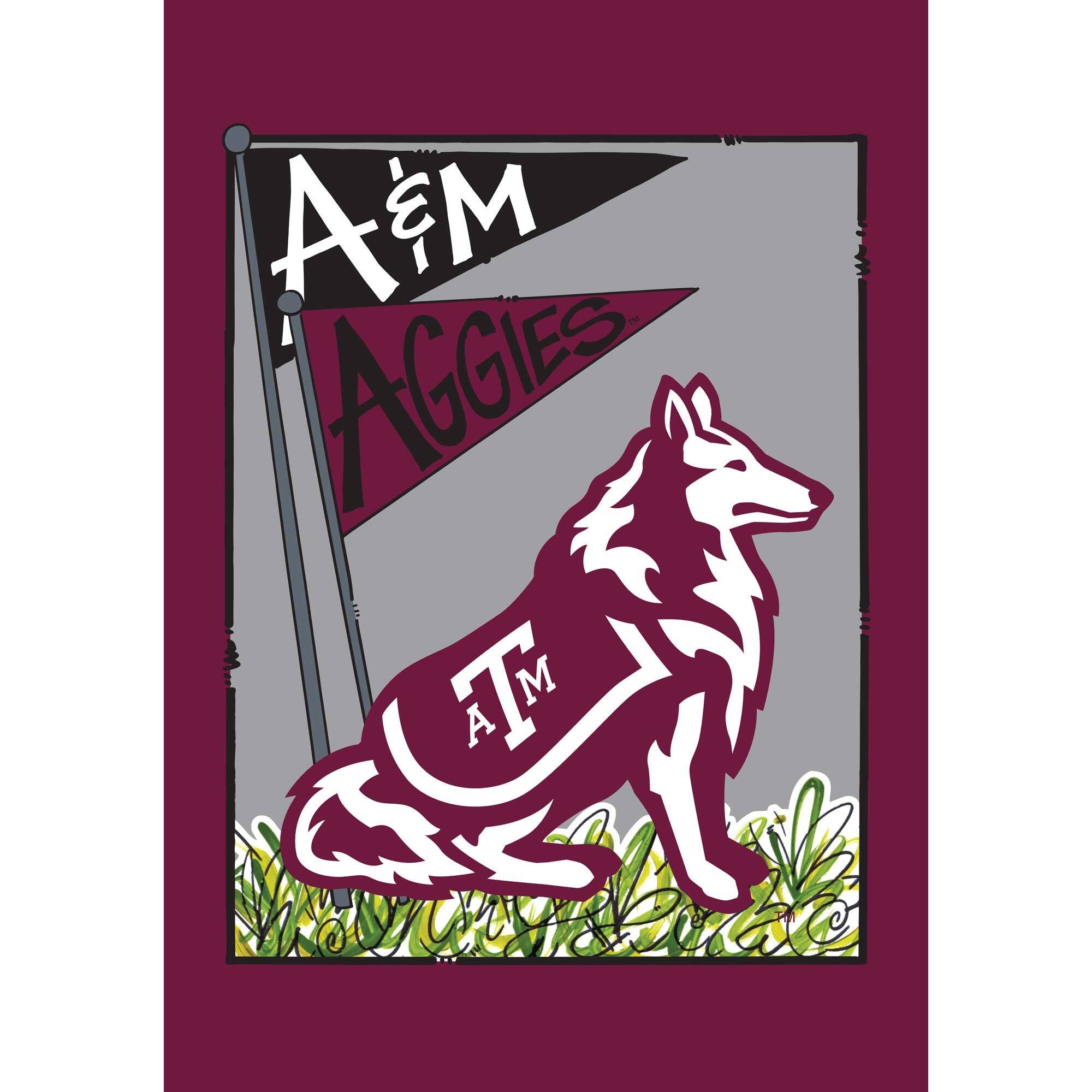 Magnolia Lane - Texas A&M Aggies 28" x 40" Double-Sided House Flag - Multicolor