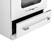 Left. Unique Appliances - 30 in. Wide 5 Elements Classic Retro 3.9 Cu. Ft. Freestanding Induction Range with Air Fry - Marshmallow White.